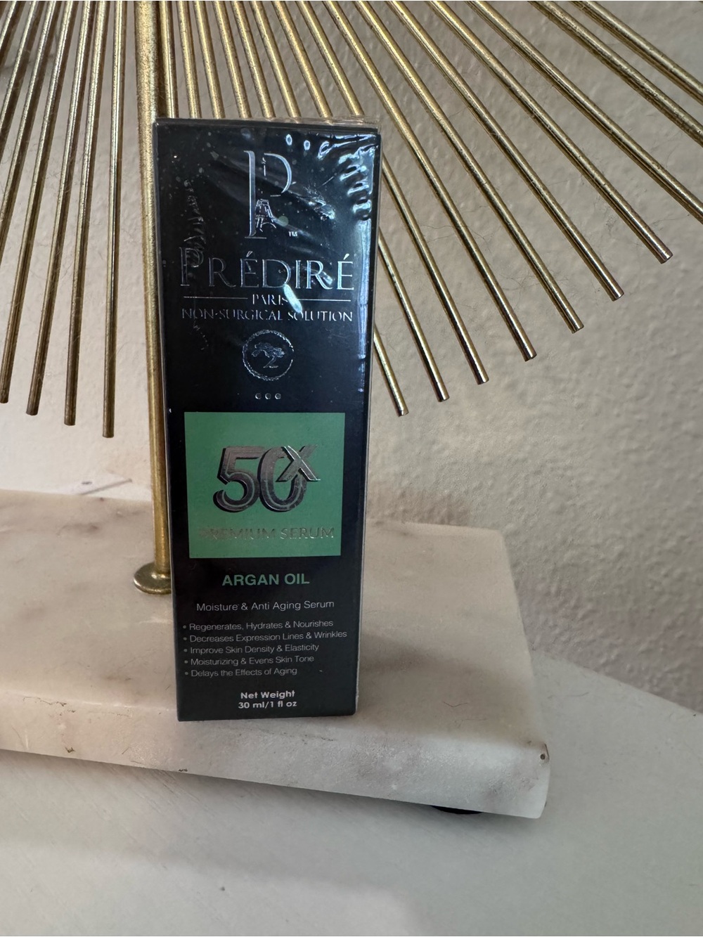 5X Argan Oil Moisture & Anti-Aging Serum — Black/Green